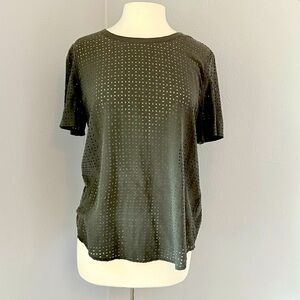 Equipment Laser Cut Silk Top Medium